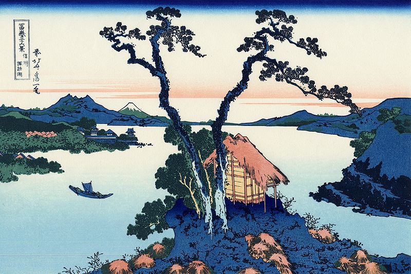 la rappresentazione della trentacinquesima delle 36 vedute di hokusai