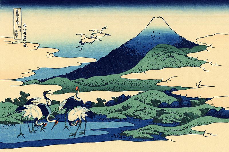 la rappresentazione della trentunesima delle 36 vedute di hokusai