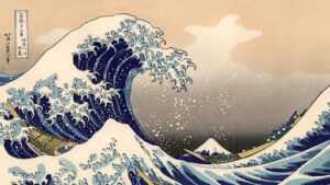 rappresentazione della grande onda di kanagawa