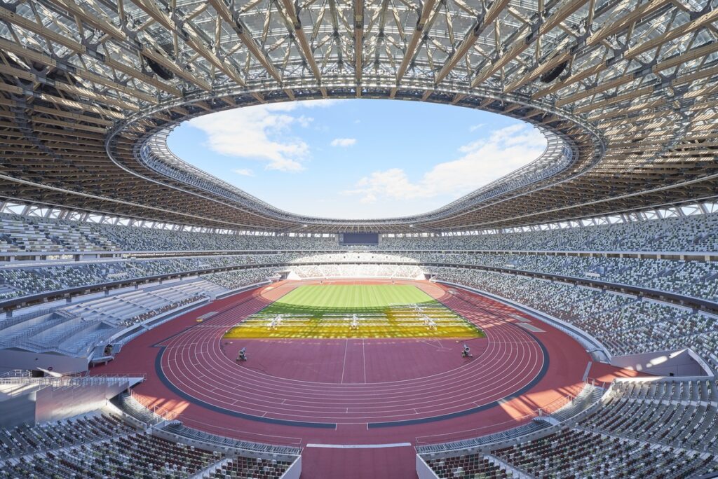 foto dello stadio olimpico di tokyo dove avverranno le Olimpiadi di Tokyo